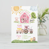 Barnyard 2nd Birthday Photo Invitation 招待状 (スタンド正面)