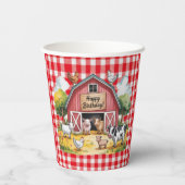 Barnyard Animals 1st. Birthday Party 紙コップ (裏面)