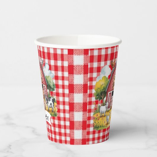 Barnyard Animals 1st. Birthday Party 紙コップ (左)