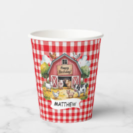 Barnyard Animals 1st. Birthday Party 紙コップ