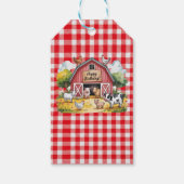 Barnyard Animals 1st. Birthday Party Thank You ギフトタグ (裏面)