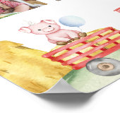 Barnyard Animals First Year Photo Milestone Poster ポスター (角)