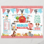 Barnyard Bash Birthday Party Chip Bag Wrapper チラシ (正面)