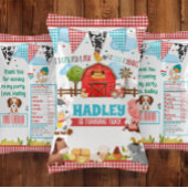 Barnyard Bash Birthday Party Chip Bag Wrapper チラシ