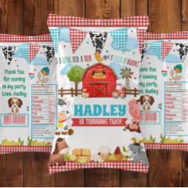 Barnyard Bash Birthday Party Chip Bag Wrapper チラシ