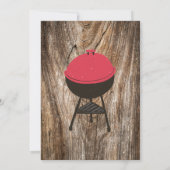 Barnyard BBQ Bash Invitation Template Rustic Wood  招待状 (裏面)