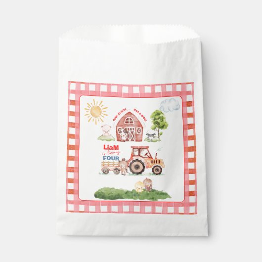 Barnyard Fun Any Age Birthday フェイバーバッグ (正面)