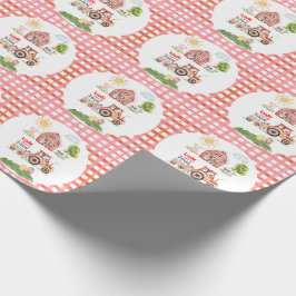 Barnyard Fun Any Age Birthday ラッピングペーパー