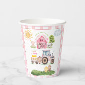 Barnyard Fun Pink 2nd Birthday  紙コップ (裏面)