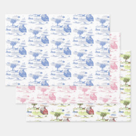 Barnyard Toile ラッピングペーパーシート