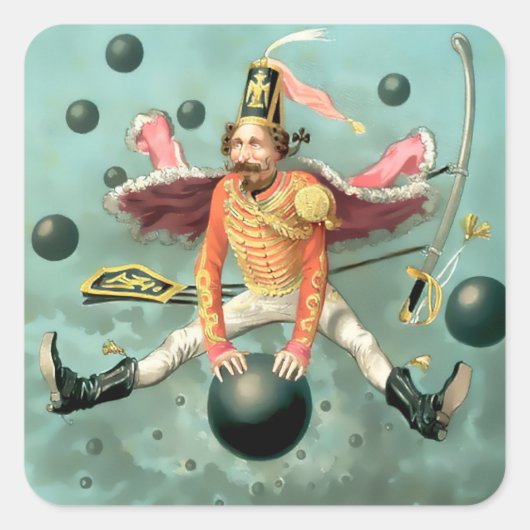 Baron Munchausen Rides a Cannonball スクエアシール (正面)