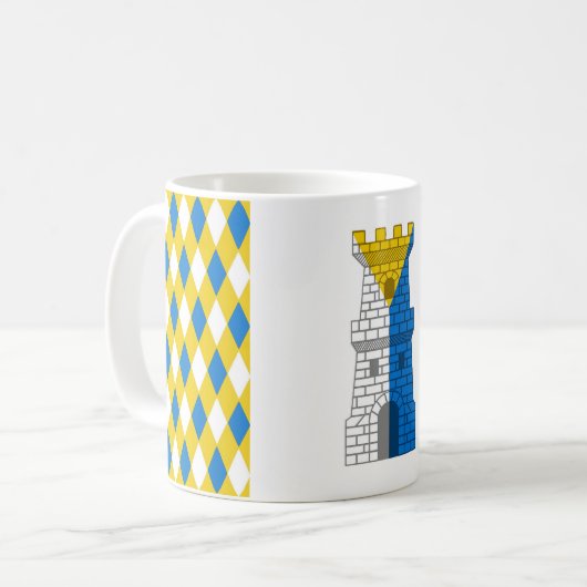 Barony of Wastekeepポピュレースバッジコーヒーマグ コーヒーマグカップ (正面左)