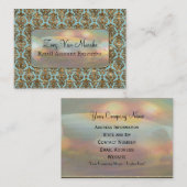 BaroqueヴァンMarcha Elegantののダマスク織のプロフェッショナル 名刺 (正面/裏面)