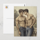 Baroque Affection: A Painterly Romantic Encounter ポストカード (正面/裏面)