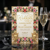 Baroque Angel & Dusty Rose Formal Wedding 招待状