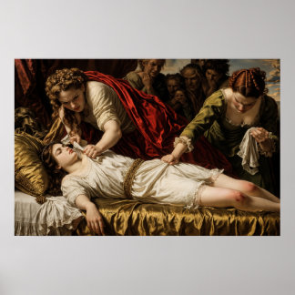 Baroque Drama Painting Classical Jealousy Scene ポスター