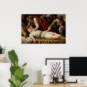 Baroque Drama Painting Classical Jealousy Scene ポスター (ホームオフィス)