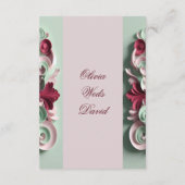 Baroque Elegance Floral Motifs Acanthus Swirls  エンクロージャーカード (裏面)