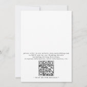Baroque Embossed Vintage Elegant QR Code Wedding 招待状 (裏面)