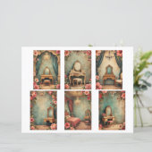 Baroque ephemera cards Scrapbook paper cutouts (スタンド正面)