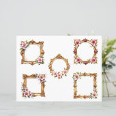Baroque Floral Frame Scrapbook Paper Cutouts (スタンド正面)
