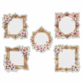 Baroque Floral Frame Sticker Sheet シール (正面)