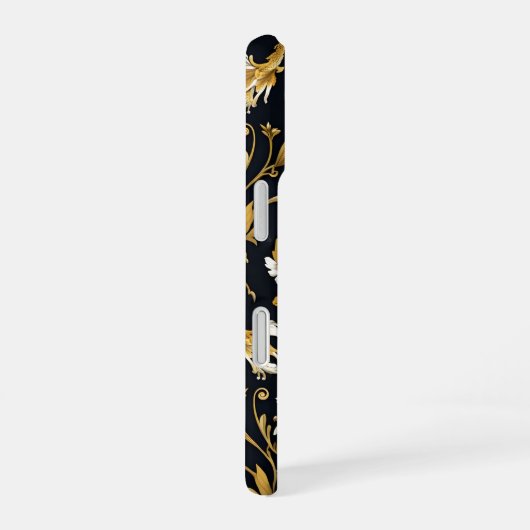 Baroque Floral iPhone 16ケース (右側面)
