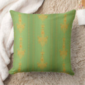 Baroque floral pattern with border V2020 クッション (ブランケット)