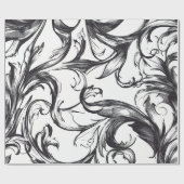 Baroque Flourish Wrapping Paper ラッピングペーパー (フラット)