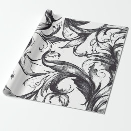 Baroque Flourish Wrapping Paper ラッピングペーパー