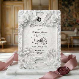 Baroque Garden Romance Wedding Ceremony 招待状