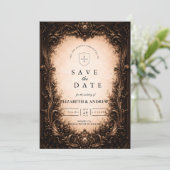 Baroque Gothic Frame Wedding セーブザデート (スタンド正面)