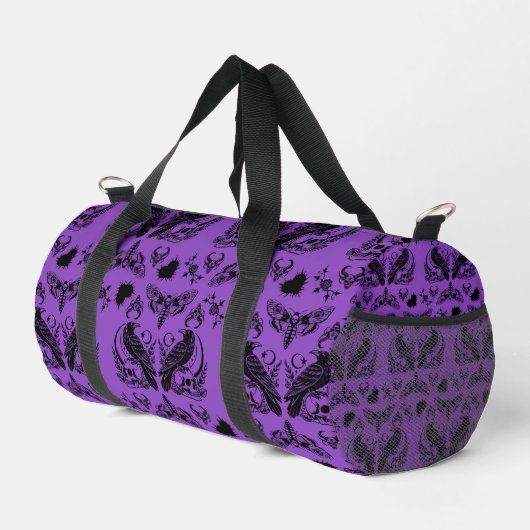 Baroque Gothic Pattern ダッフルバッグ (右コーナー)