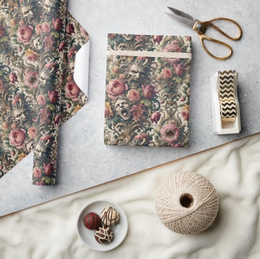 Baroque Hunger Pains – Gothic Victorian ラッピングペーパー (クラフト)