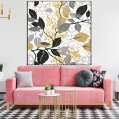 Baroque-inspired Elegant Vine キャンバスプリント (インサイチュ (リビング))