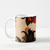 Baroque Maple Leaves Pattern コーヒーマグカップ (左)