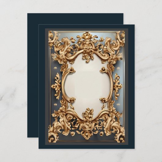 Baroque Opulence Response Card 出欠カード (正面/裏面)