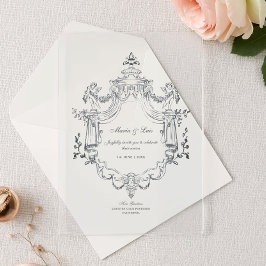 Baroque Ornament Wedding Acrylic Invitation アクリル招待状