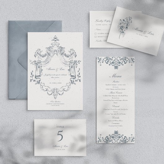 Baroque Ornament Wedding Acrylic Invitation アクリル招待状