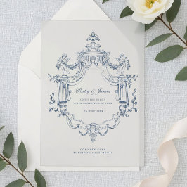 Baroque Ornament Wedding Acrylic Invitation アクリル招待状