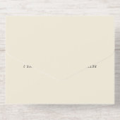 Baroque Painted Floral Wedding Foil オールインワン招待状 (背面)