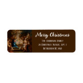 Baroque Religious Christian Christmas Nativity ラベル (正面)