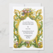 Baroque Rococo Wedding 招待状 (正面)