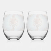 Baroque Rose    ステムなしワイングラス (裏面)