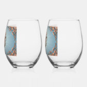 Baroque Rose    ステムなしワイングラス (左)