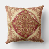 Baroque Style: Mara Trumpet Glory | Golden Red クッション (裏面)