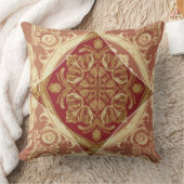 Baroque Style: Mara Trumpet Glory | Golden Red クッション (ブランケット)