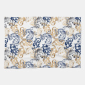 Baroque-Style Retro Classic Pattern  キッチンタオル (横)