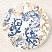 Baroque-Style Retro Classic Pattern  コースター (正面)