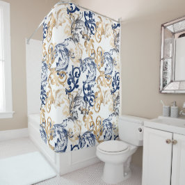 Baroque-Style Retro Classic Pattern  シャワーカーテン